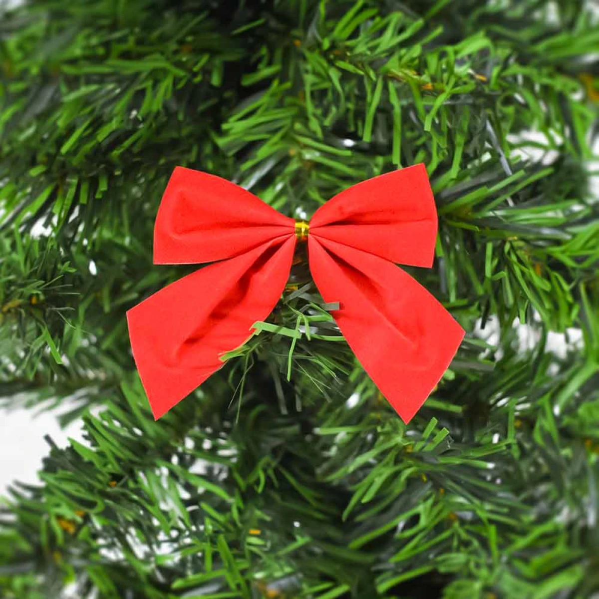 Adorno Navideño Lazo Rojo