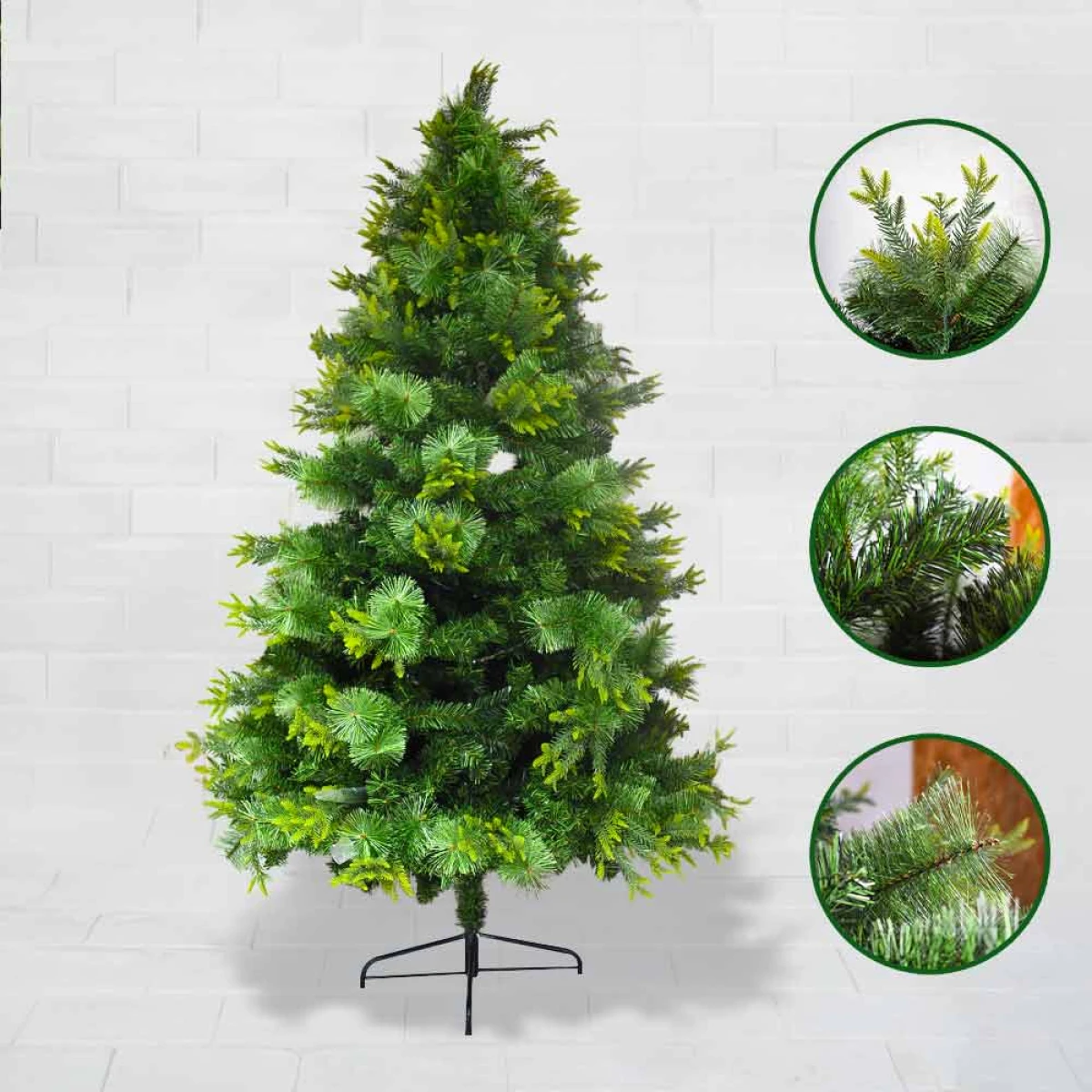 Árbol de Navidad Gigante 2.1m 1385 Ramas La Magia Navideña en Grande