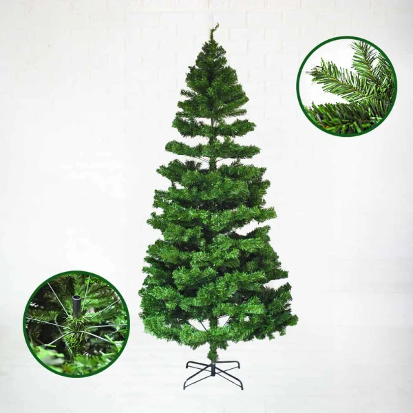 Árbol de Navidad Gigante y Tupido 2.5m 1200 Ramas