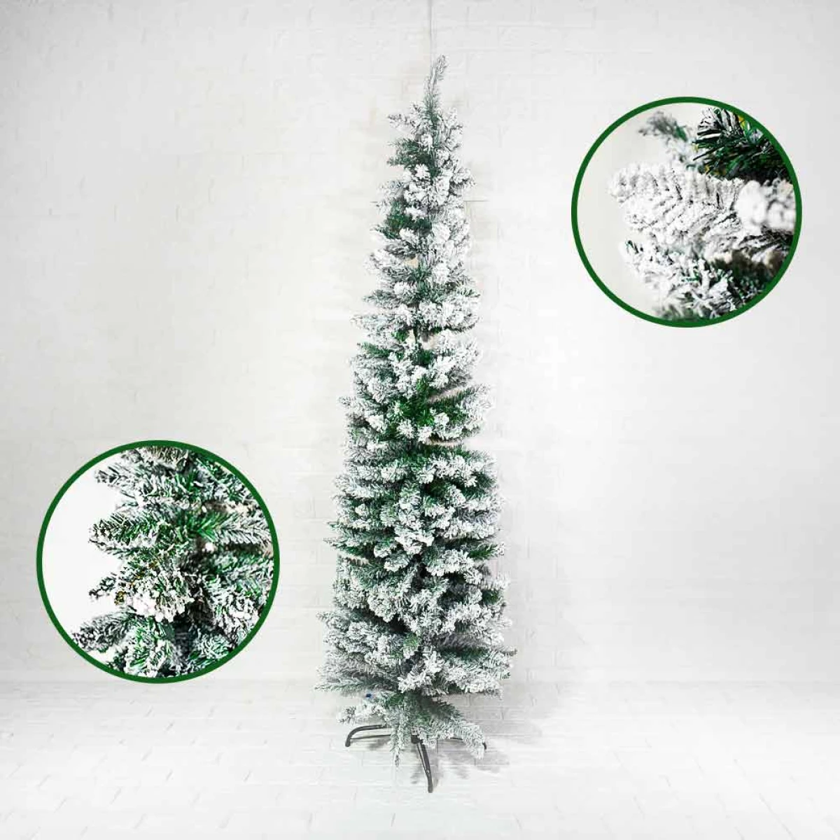 Árbol de Navidad Pino Nevado 1.8m 500 Ramas