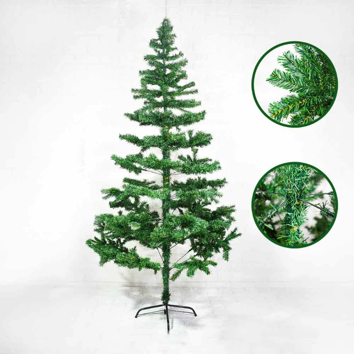 Árbol de Navidad Verde Clásico 2.1m 630 Ramas