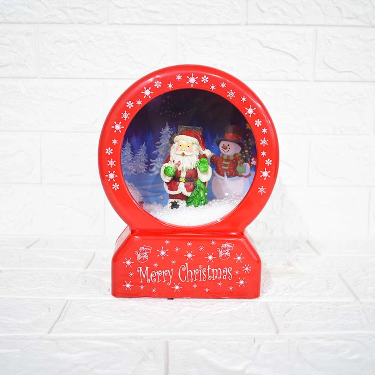 Bola de Nieve Navideña con Santa Claus