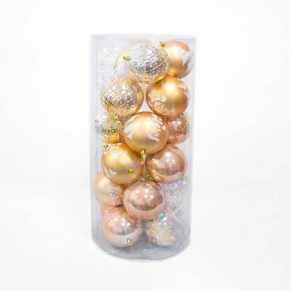 Bolas de Navidad de 10 cm Paquete por 24 Unidades