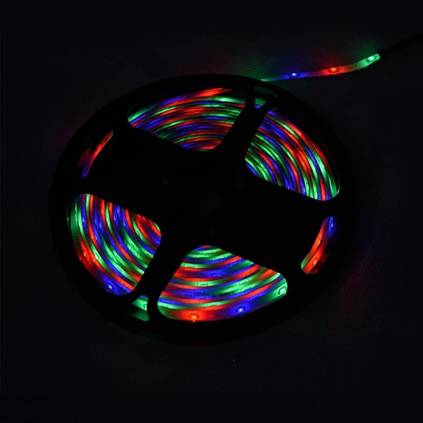 Cinta Led Navideña de 5 metros Multicolor Con Control y extremo de conexión para alargar