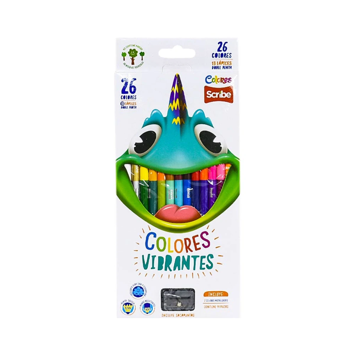 Colores Doble Punta Scribe – 26 Colores Vibrantes