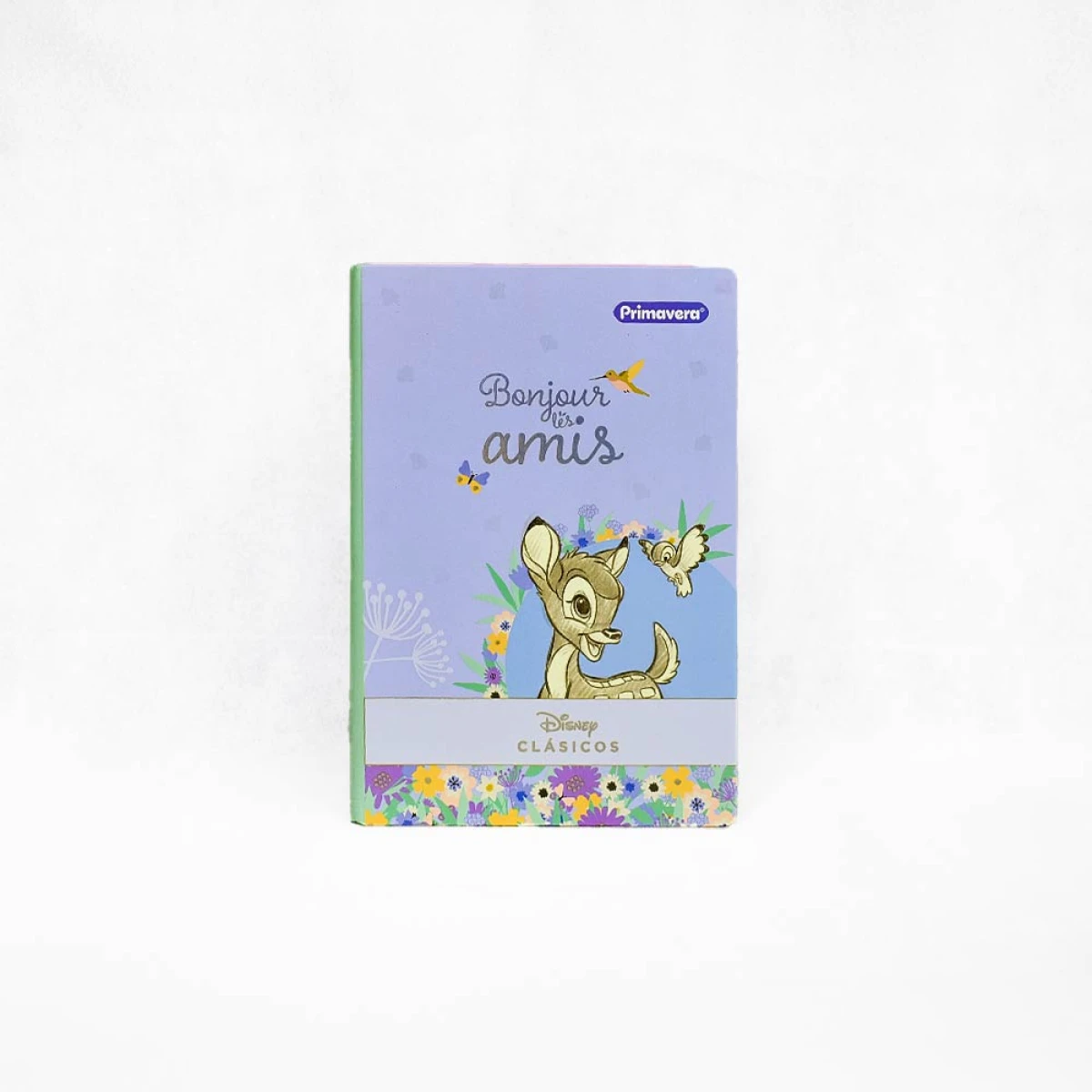 Cuaderno Cosido Rayado 100 Hojas-1 Pasta Dura Stikers Disney Classicos Primavera