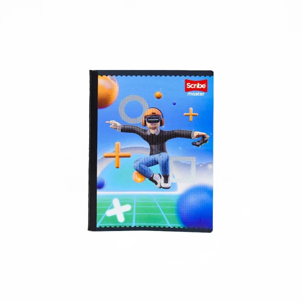 Cuaderno Gamer 100 Hojas Cosido Cuadriculado Scribe