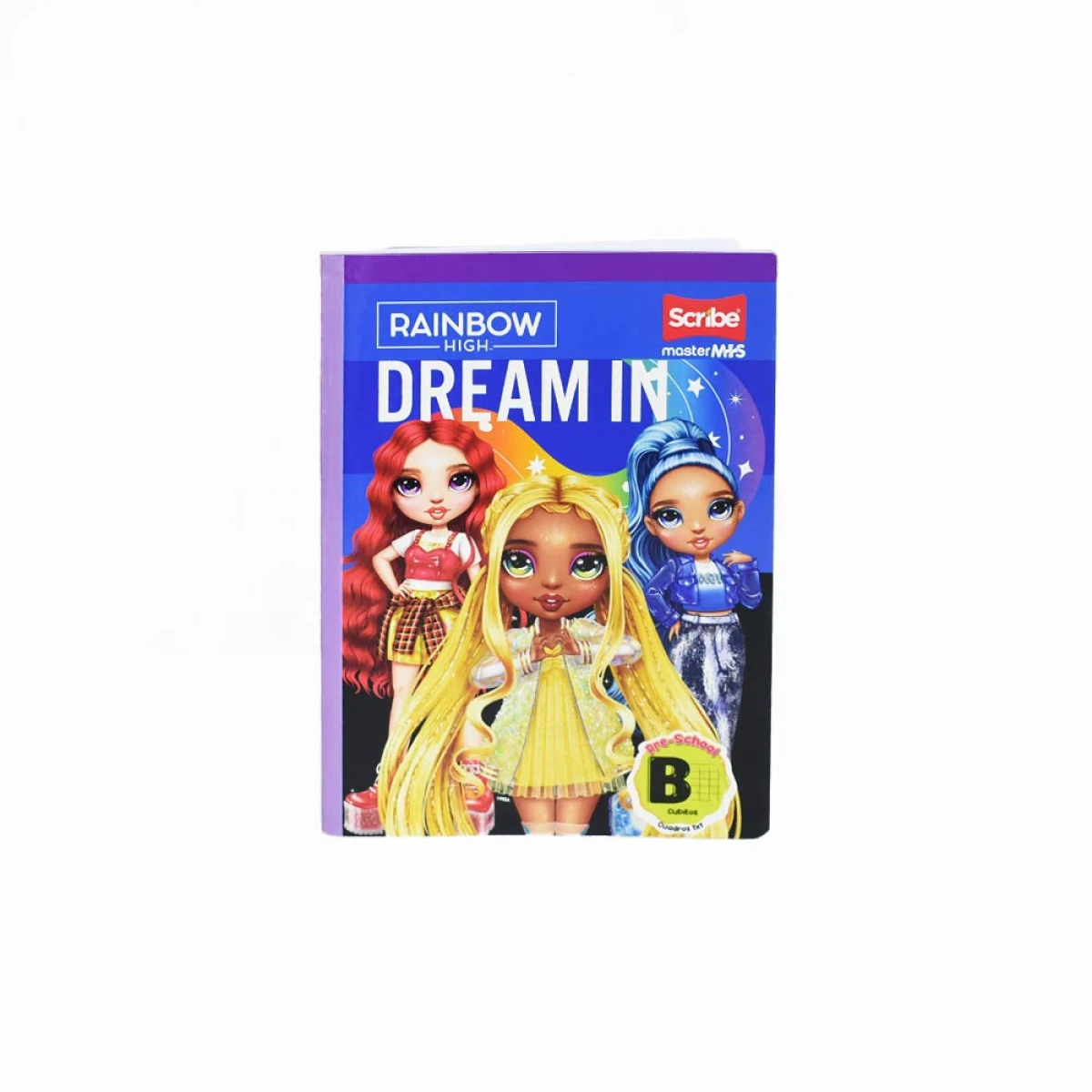 Cuaderno Pre-School B 100 Hojas Cuadros Grandes Rainbow Master Cosido