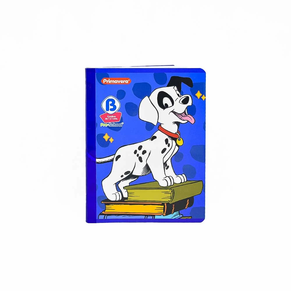 Cuaderno Pre-School B Disney Clásicos 100 Hojas Cuadros Grandes Cosido Primavera