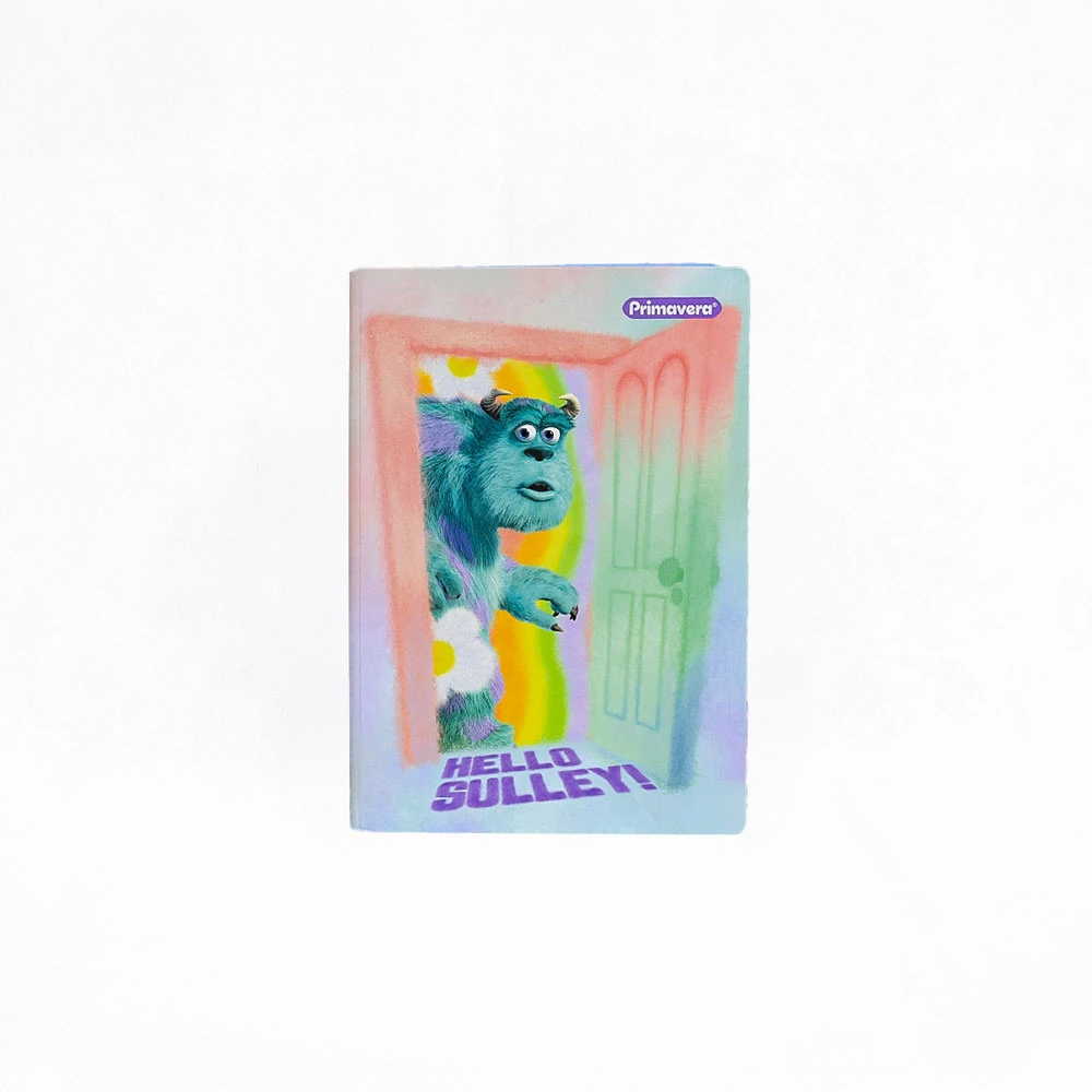 Cuaderno Rayado 100 Hojas-1 Pixar Monsters Inc Cosido Pasta Dura Primavera