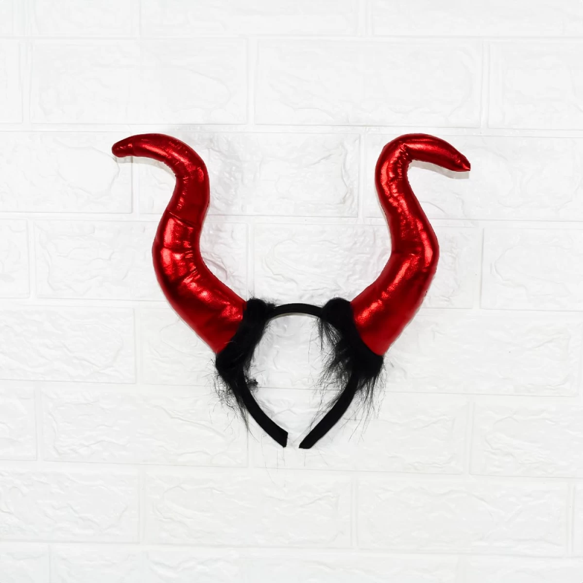 Diadema de Cuernos Rojos Halloween