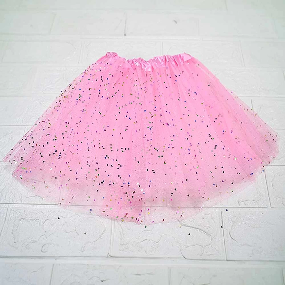 Falda Tutu Rosado con Brillantes Pequeña – MN-2992