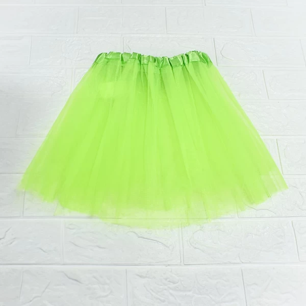 Falda Tutu Verde Neón Pequeña – MN-2976