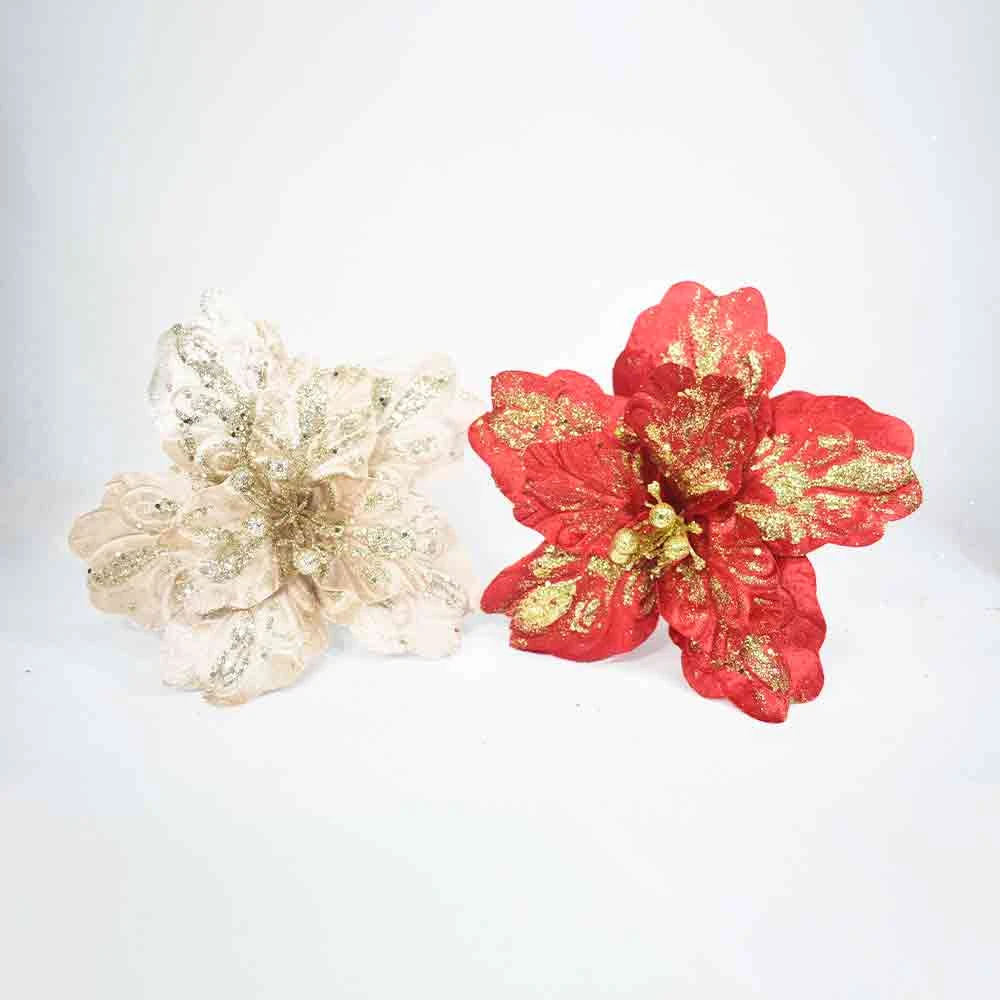 Flor Navideña Artificial