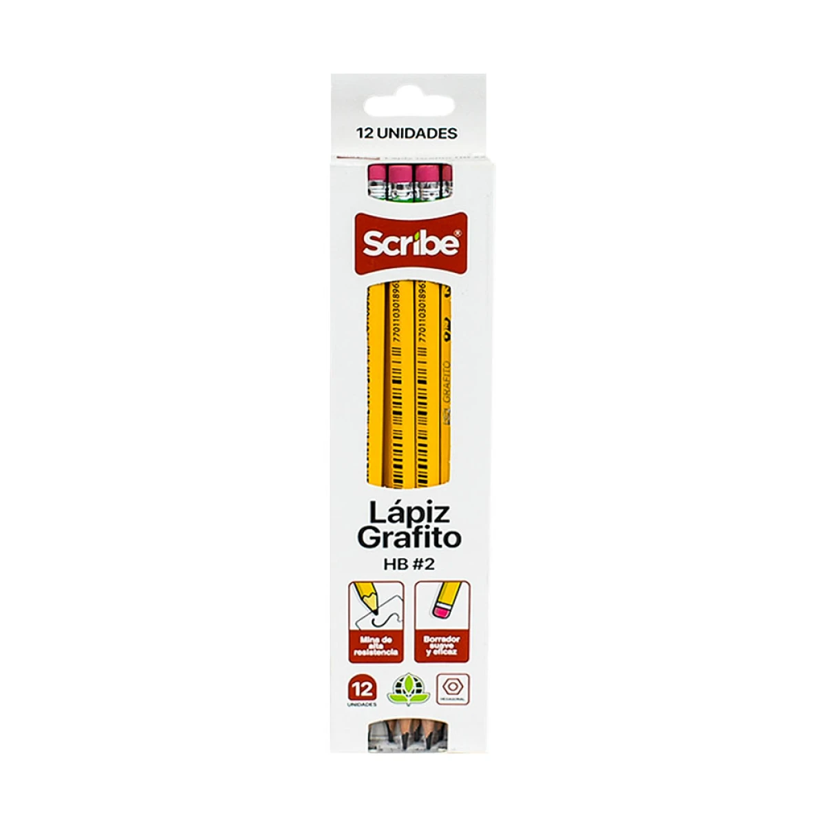 Lápiz X Unidad Grafito HB2 Scribe – La Elección Perfecta para Escribir y Dibujar