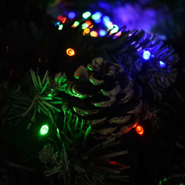 Luces Led Multicolor de 16 Metros Navideñas X 200 Bombillos Cable Verde