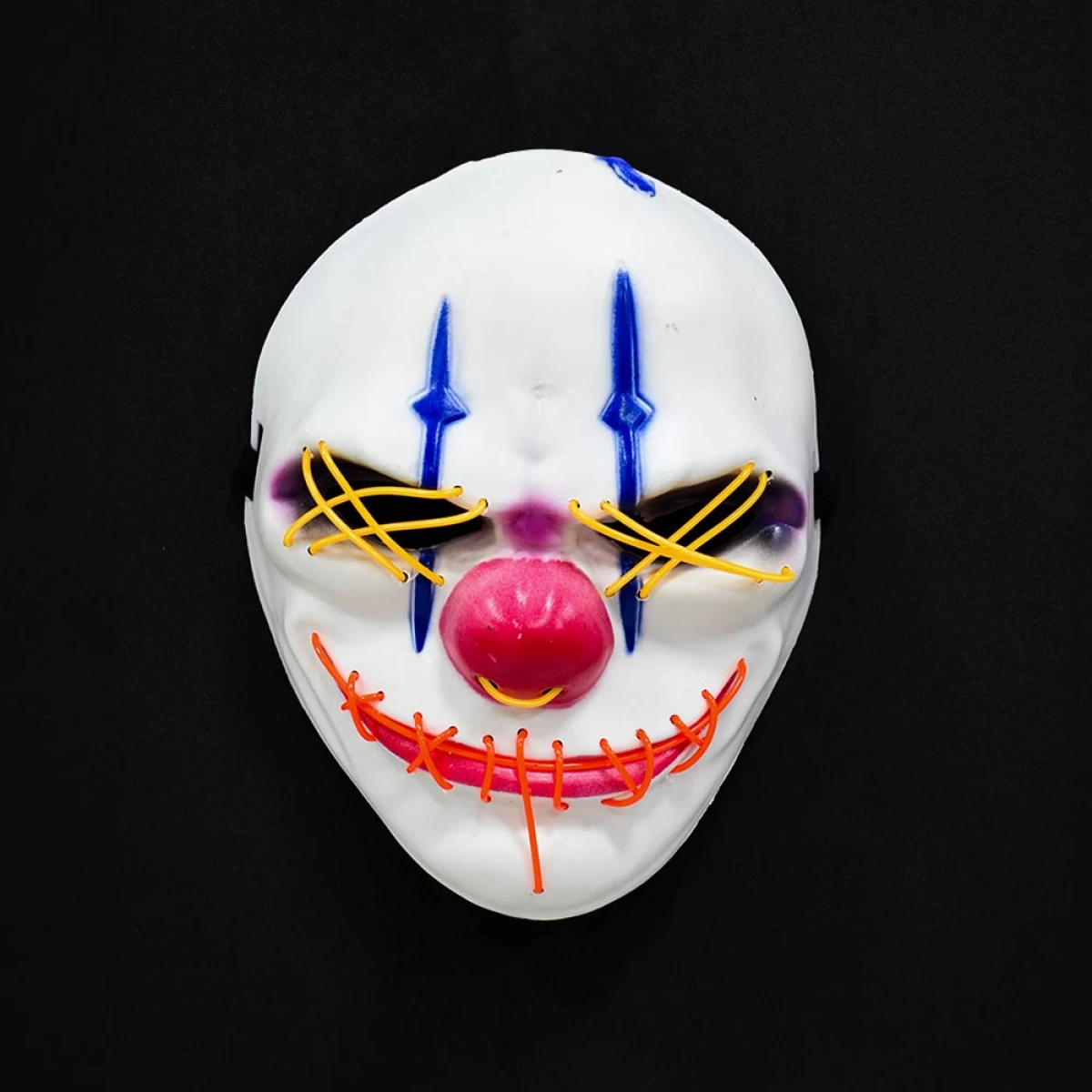 Máscara de Payaso Terror Halloween con Luces LED