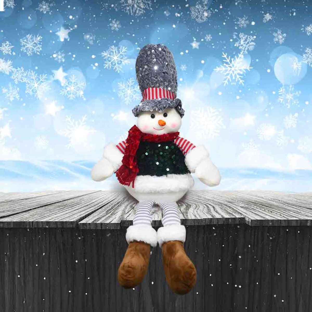 Muñeco de Nieve Navideño de Lujo 46 cm