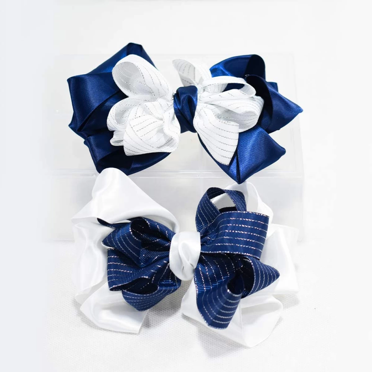 Pinza Lazo Azul y Blanco Decorado – CJ2309-743